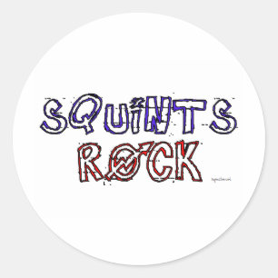 Sticker Rond Squints Rock !