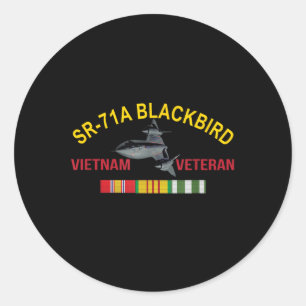 Sticker Rond Sr-71a Blackbird Vietnam Vétérinaire Sr 71 Blackbi