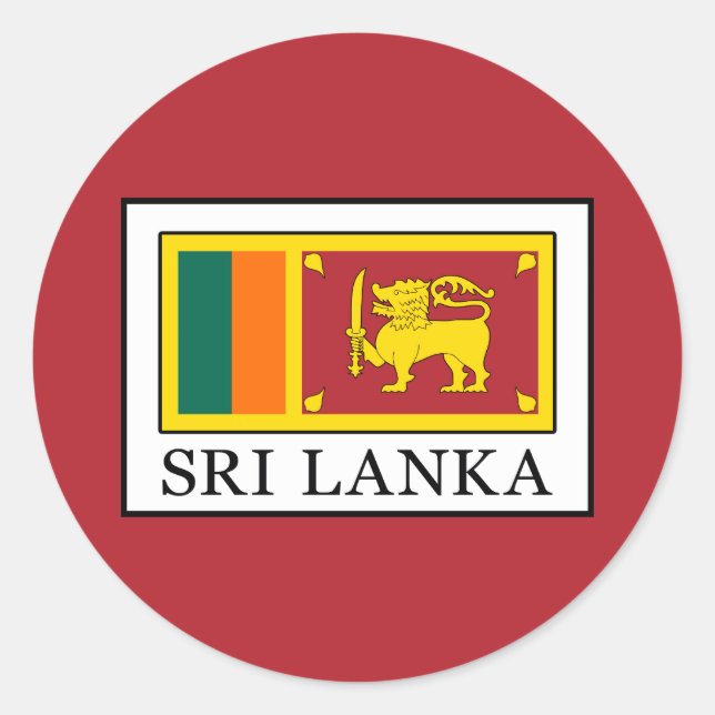Sticker Rond Sri Lanka (Devant)