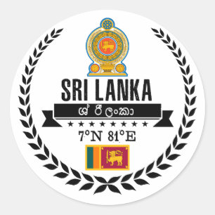 Sticker Rond Sri Lanka