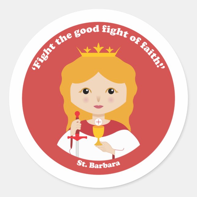 Sticker Rond St. Barbara (Devant)