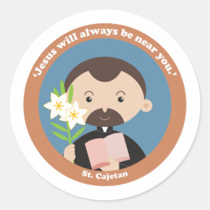 Sticker Rond St Cajetan