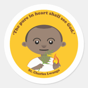 Sticker Rond St. Charles Lwanga