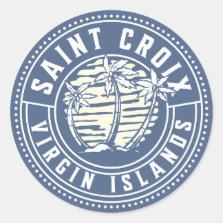 Sticker Rond St Croix U.S. Virgin Islands Voyage Souvenir