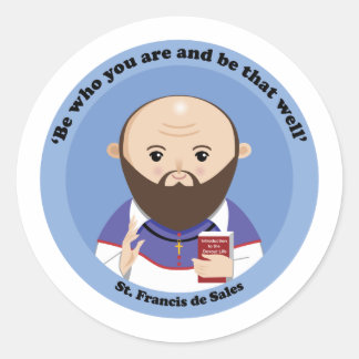 Sticker Rond St. Francis de Sales