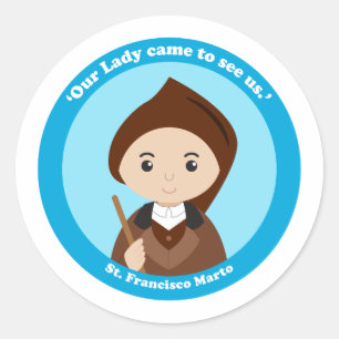 Sticker Rond St. Francisco Marto