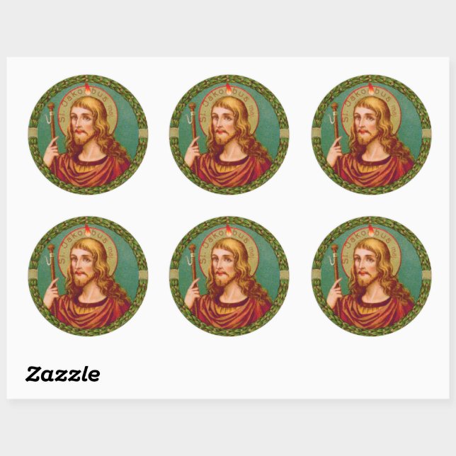 Sticker Rond St. James le Grand (JMAS 04) (Feuille)