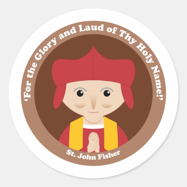 Sticker Rond St. John Fisher (Devant)