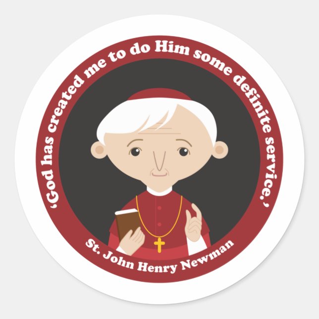 Sticker Rond St. John Henry Newman (Devant)