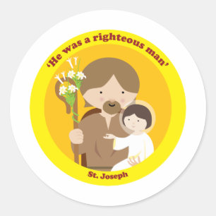 Sticker Rond St Joseph