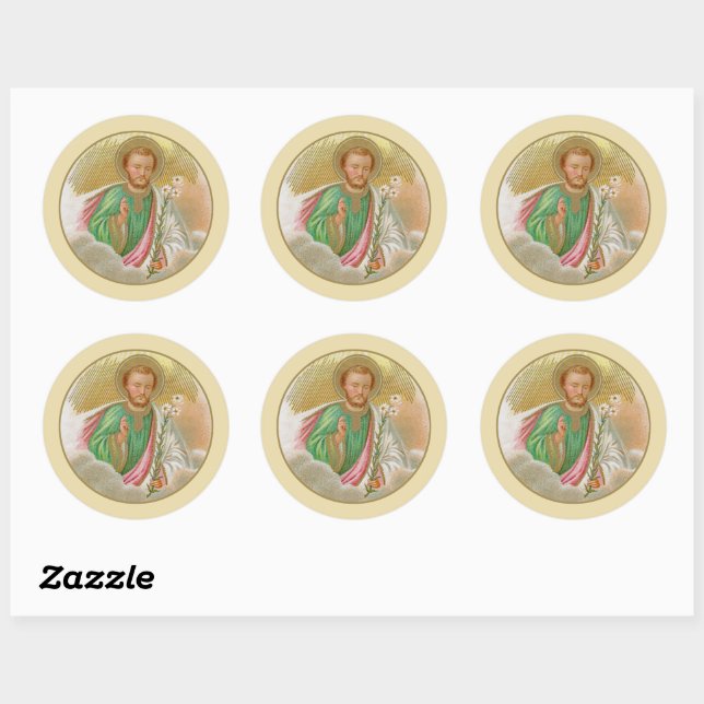 Sticker Rond St. Joseph d'une "carte de pèlerinage" (Détail; B  (Feuille)