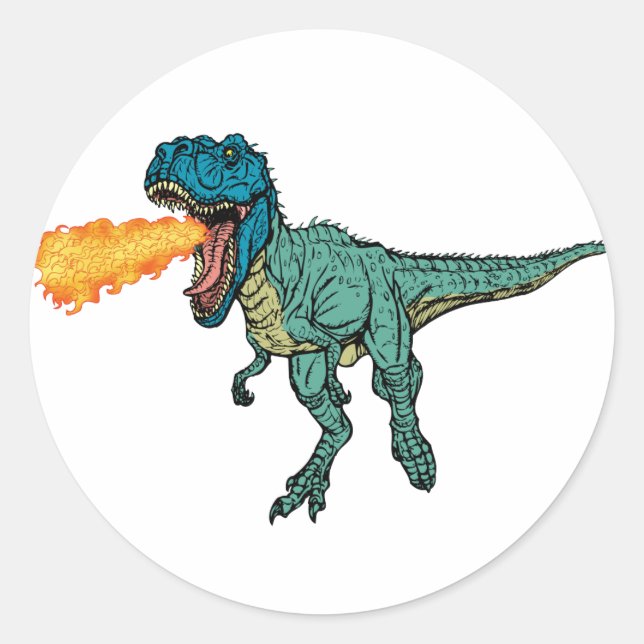 Sticker Rond St Judeasaurus Rex par Steve Miller (Devant)