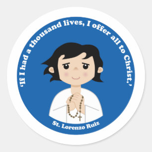 Sticker Rond St. Lorenzo Ruiz
