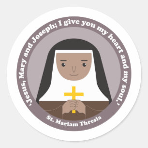 Sticker Rond St. Mariam Thresia
