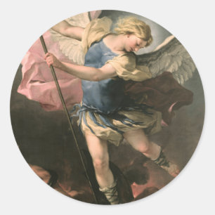 Sticker Rond St. Michael, Luca Giordano (Fa Presto)