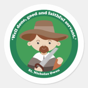 Sticker Rond St. Nicholas Owen