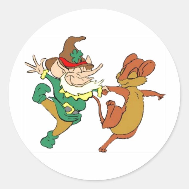 Sticker Rond St. Paddy's Odd Couple (Devant)