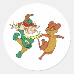 Sticker Rond St. Paddy's Odd Couple