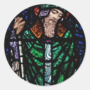 Sticker Rond St. Patrick Verre tendu