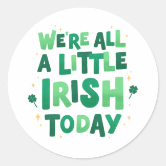 Sticker Rond St. Patrick's Day