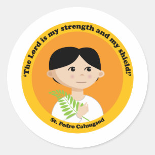 Sticker Rond St. Pedro Calungsod