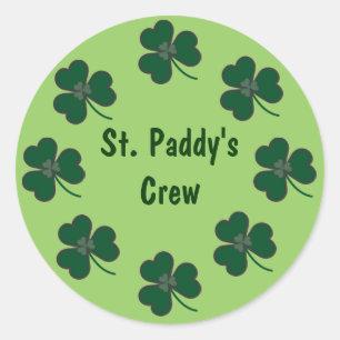 Sticker Rond St Shamrocks de l'équipage du paddy