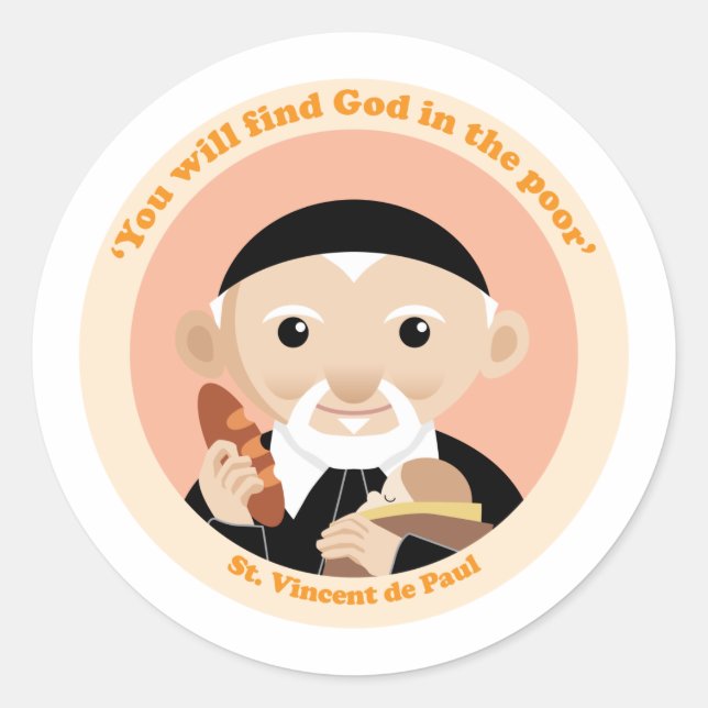 Sticker Rond St. Vincent de Paul (Devant)