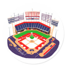 Stade de baseball avec une foule totale