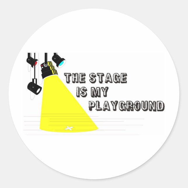 Sticker Rond StageIsMyPlayground (Devant)