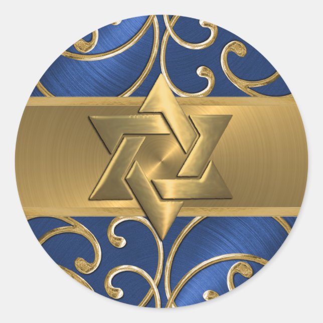 Sticker Rond Star de David Filigree (Devant)