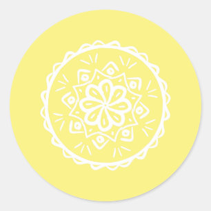 Sticker Rond Star Fruit Mandala