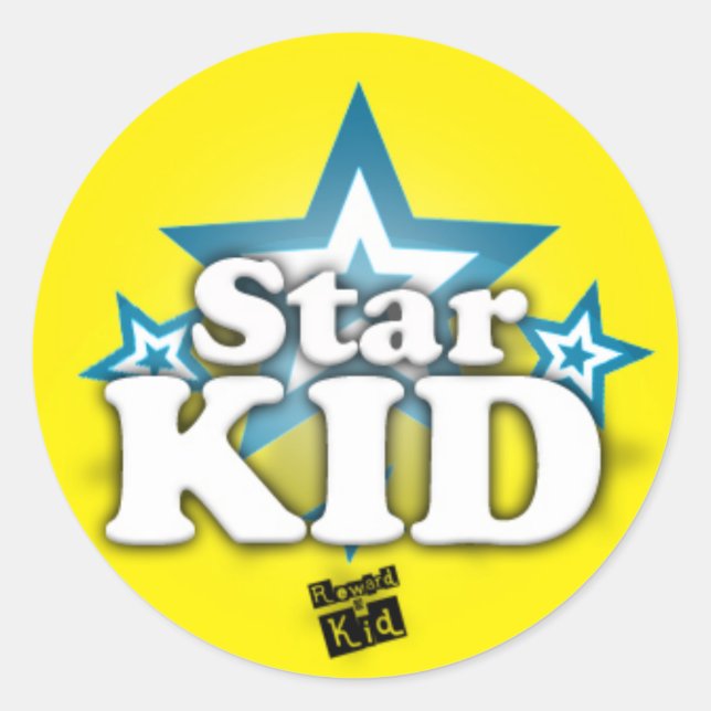 Sticker Rond Star Kid (série de 20) (Devant)