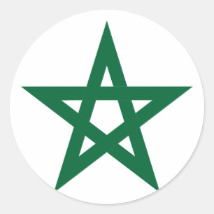 Sticker Rond Star Maroc, Maroc