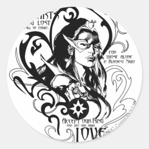 Sticker Rond Star Sapphire Graphic 2