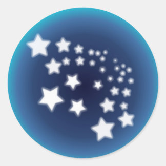 Sticker Rond Star Spatter