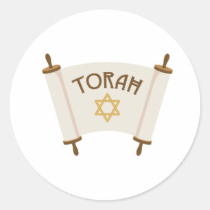 Sticker Rond Star Torah