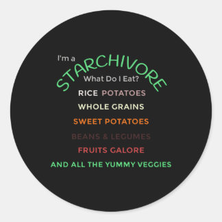 Sticker Rond Starchore Tout Plante À Base D'Amidon Yummy Fo