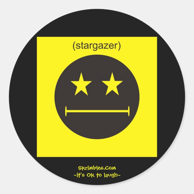 Sticker Rond Stargazer (Devant)