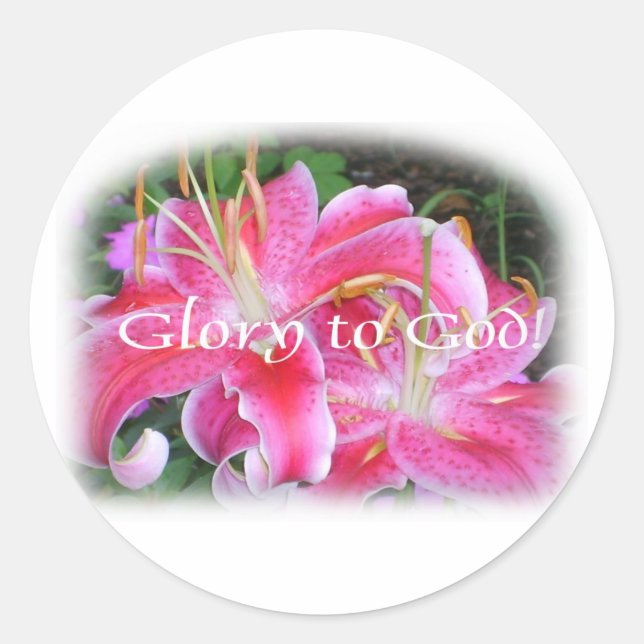 Sticker Rond Stargazers religieux (Devant)