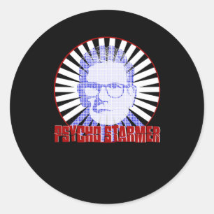 Sticker Rond Starmer psycho à deux niveaux -