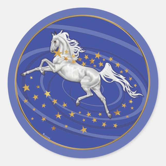 Sticker rond Starry Mare (Devant)