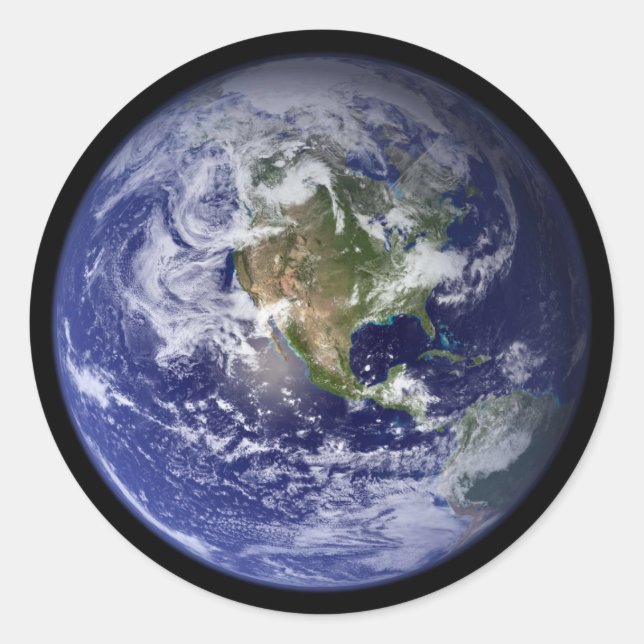 Sticker Rond Starship Earth (Devant)