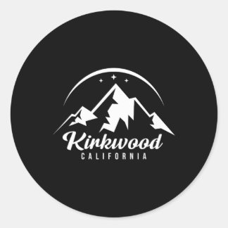 Sticker Rond Station de ski Kirkwood Californie Ski Snowboard
