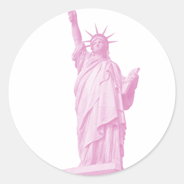 Sticker Rond Statue de la Liberté (Devant)