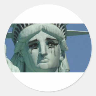 Sticker Rond Statue de la Liberté