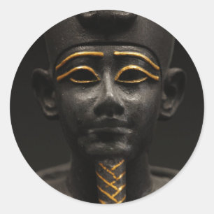 Sticker Rond Statue égyptienne d'Osiris