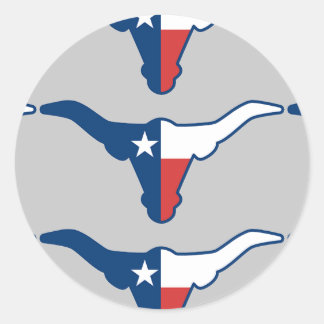 Sticker Rond Steer du Texas