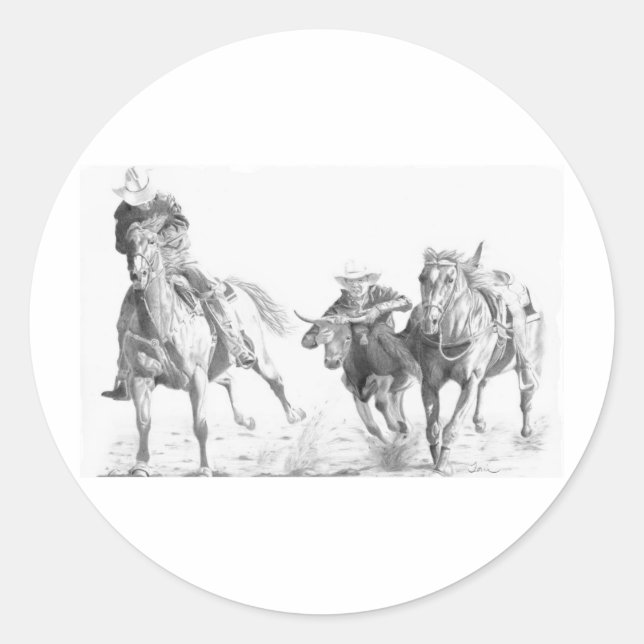 Sticker Rond Steerwrestler (Devant)