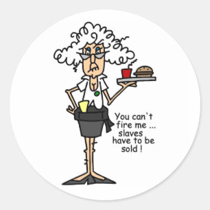 Sticker Rond Stella Avec Humour D'Attitude