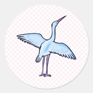 Sticker Rond Stellie Stork